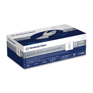 Kimberly-Clark Powder-Free Sterling Nitrile Glove - Small Size - Latex-free, Textured, Powder-free - Nitrile - Light Gray