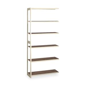 Tennsco Regal Add-on Shelf - 36" x 18" x 76" - Steel - 5 x Shelf(ves) - Sand