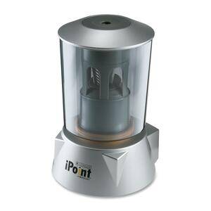 Westcott iPoint Electronic Sharpener - Desktop - 1 Hole(s) - 8" x 5" x 5" - Silver