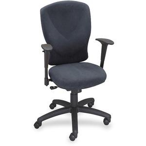 Safco Vivid 7079 High Back Task Chair - Black Frame26" x 26" x 44" - Micro Suede Black Seat