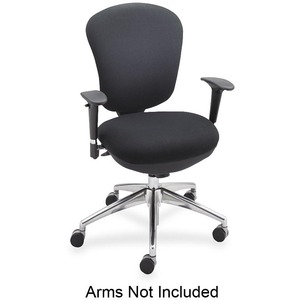 Safco Metro 3443 High Back Task Chair - 26" x 26" x 41" - Acrylic Black Seat