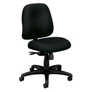 Basyx VL635 High-performance High-Back Task Chair - Black Frame30" x 27.5" x 40" - Polyester Black Seat