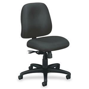 Basyx VL635 High-performance High-Back Task Chair - Black Frame30" x 27.5" x 40" - Polyester Charcoal Seat