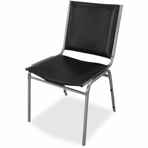Padded Armless Stacking Chairs - 4/CT - Click Image to Close