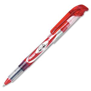 Pentel 24/7 Rollerball Pen - 0.7 mm Pen Point Size - Red Ink - Red Barrel - 1 Each
