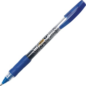 BIC Z4+ Bold Rollerball Pen - 0.7 mm Pen Point Size - Blue Ink - Gray Barrel - 1 Each