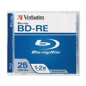 Verbatim 2x BD-RE Media - 25GB - 120mm Standard - 1 Pack Jewel Case