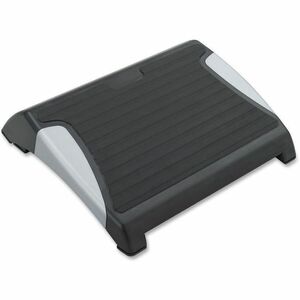 Safco Products Safco Restease Adjustable Footrest - Non-skid, Adjustable Tilt Angle - 5 Adjustment - 15.5 X 14.8 X 5 - Black, Silver