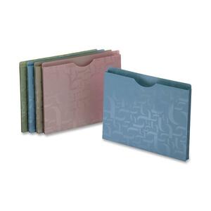Esselte Pendaflex Essentials Poly File Jackets - Letter - 8.5" x 11" - 1" Expansion - 100 Sheet - Assorted