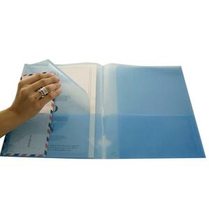 Lion Presentation Portfolio - 9.5" x 11.5" - 100 Sheet Capacity - Blue