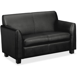 Basyx VL872 Club Lounge - Plywood Frame54" x 29" x 32" - Leather Black Seat