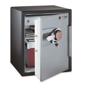 Sentry Safe OA5848 Fire-Safe Electronic Safe - 2 ft³ - Electronic, Tubular Key Lock - 7 x Live-locking Bolt(s) - 23.74" x 18.58" x 19.33" - Black, Gunmetal Gray