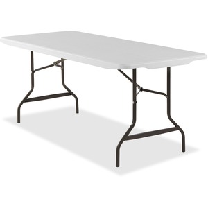 Lorell Ultra Light Banquet Table - Rectangle - 30" x 72" x 29" - Steel - Platinum