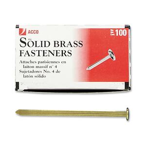 Acco Solid Brass Round Head Fasteners - Thumbnail view 