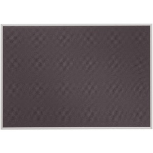 Quartet Matrix Gray Bulletin Board - 16" x 23" - Woven Fabric Surface - Aluminum Frame - Gray