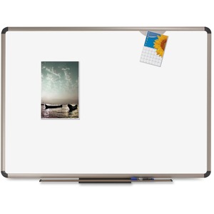 Quartet Euro Premium Markerboard - 4' x 3' - Titanium Frame - White