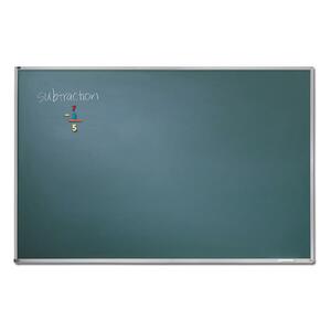 Quartet Chalk Board - 6' x 4' - Anodized Aluminum Frame - Green