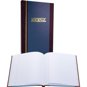 Wilson Jones S300 Record Book - 150 Sheet(s) - 11.75" x 7.25" Sheet Size - White - 1Each