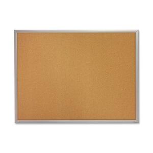 Quartet Aluminum Frame Bulletin Board - 2ft x 3ft - Cork Surface - Aluminum Frame