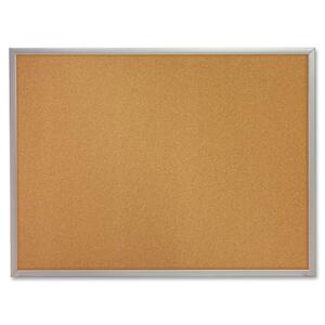 Quartet Aluminum Frame Bulletin Board - 3ft x 4ft - Cork Surface - Aluminum Frame