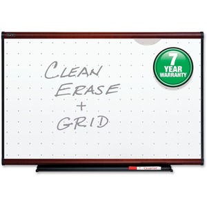 Quartet Total Erase Board - 3' x 2' - Mahogany Frame