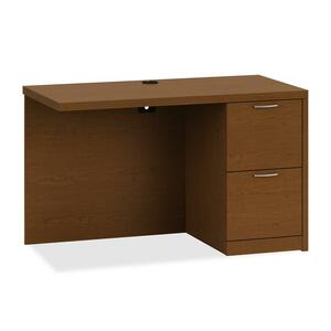 HON Valido 11500 Series Right Return - 48" Width x 24" Depth x 29.5" Height - 2 Drawer - Ribbon Edge - Particleboard, Wood - Cherry Top