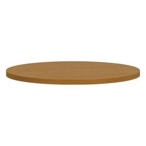 HON Conference Table Top - Round - 48" - Particleboard, Wood - Bourbon Cherry