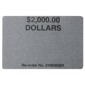 MMF Shipping Labels - 2" Width x 3" Length - 100/Roll - 1200 Label - Gray