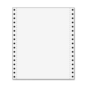 Tops Continuous Computer Paper - 9.5" x 11" - 15lb - 3500 / Carton - White