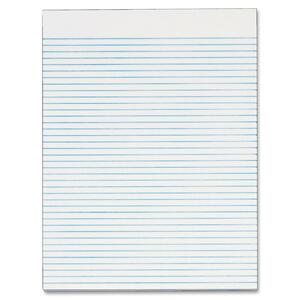 Tops Recycled White Gum Narrow Ruled Legal Pad - 50 Sheet(s) - Legal/Narrow Ruled - Letter 8.5" x 11" - 12 / Pack - White