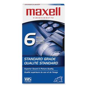 Maxell Standard VHS Videocassette - VHS - 0.05" - 120Minute - SP, 360Minute - EP