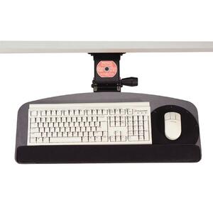 Ergonomic Concepts Articulating Keyboard/Mouse Platform - 0.25" x 27" x 12" - Black