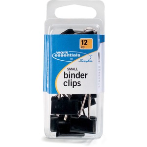 Swingline Small Binder Clips - Small - 12 / Pack - Black