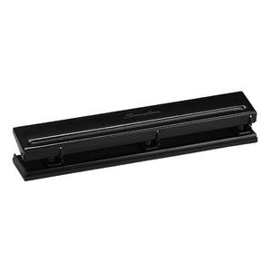 Swingline Three-Hole Metal Paper Punch - 3 Punch Head(s) - 6 Sheet Capacity - 0.28" - Black