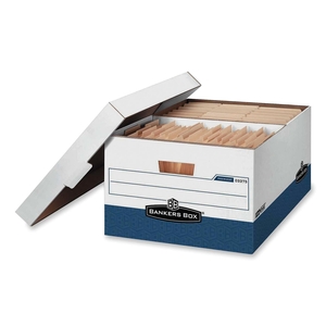 Fellowes Perma Maximizer File Storage Box - File - Letter, Legal - External Dimensions 10.25" Height x 16" Width x 25.38" Depth - White