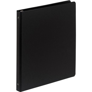 Samsill Suede Embossed Value Ring Binder - Letter - 8.5" x 11" - 0.5" Capacity - 1 Each - Black