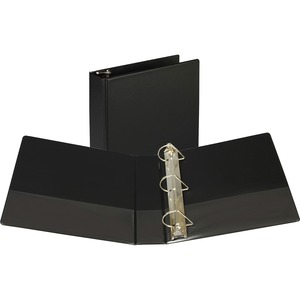 Samsill Angle-D Ring Binder - Letter - 8.5" x 11" - 2" Capacity - 1 Each - Black