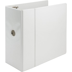 Samsill Insertable D-Ring Binder - Letter - 8.5" x 11" - 5" Capacity - 1 Each - White