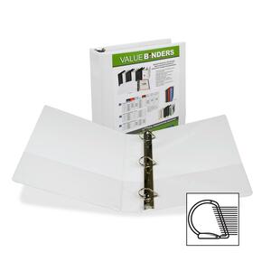 Samsill Insertable D-Ring Binder - Letter - 8.5" x 11" - 2" Capacity - 1 Each - White