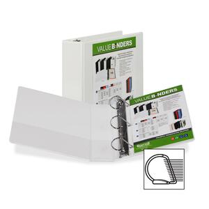 Samsill Insertable D-Ring Binder - Letter - 8.5" x 11" - 3" Capacity - 1 Each - White
