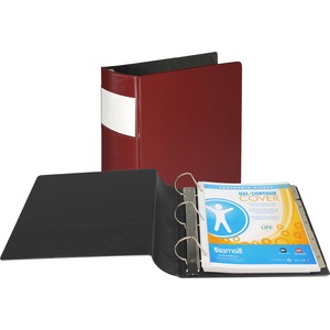 Samsill Top Performance DXL Locking D-Ring Binder - Letter - 8.5" x 11" - 480 Sheet x 3" Capacity - 1 Each - Burgundy