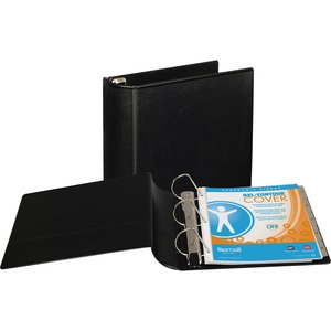 Samsill DXL Locking D-Ring Binder - Letter - 8.5" x 11" - 480 Sheet x 3" Capacity - 1 Each - Black