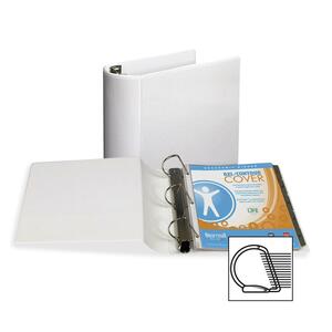 Samsill DXL Locking D-Ring Binder - Letter - 8.5" x 11" - 4" Capacity - 1 Each - White