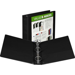 Samsill Economy Insertable Binder - Letter - 8.5" x 11" - 2" Capacity - 1 Each - Black