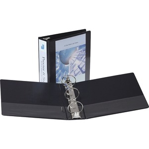 Samsill Economy Insertable Binder - Letter - 8.5" x 11" - 3" Capacity - 1 Each - Black