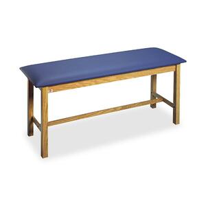 Hausmann Exam Table - Rectangle - 27" x 72" x 31" x 2" - Oak Leg
