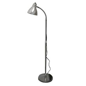 Hausmann Gooseneck Floor Lamp - Adjustable - Circle - Steel - Chrome