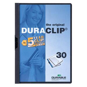 Durable Duraclip Report Cover - Letter - 8.5" x 11" - 30 Sheet Capacity - 1 Each - Graphite