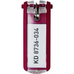 Durable Key Tag - Plastic - Red