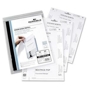 Durable Replacement Paper Insert - 50 Insert - White